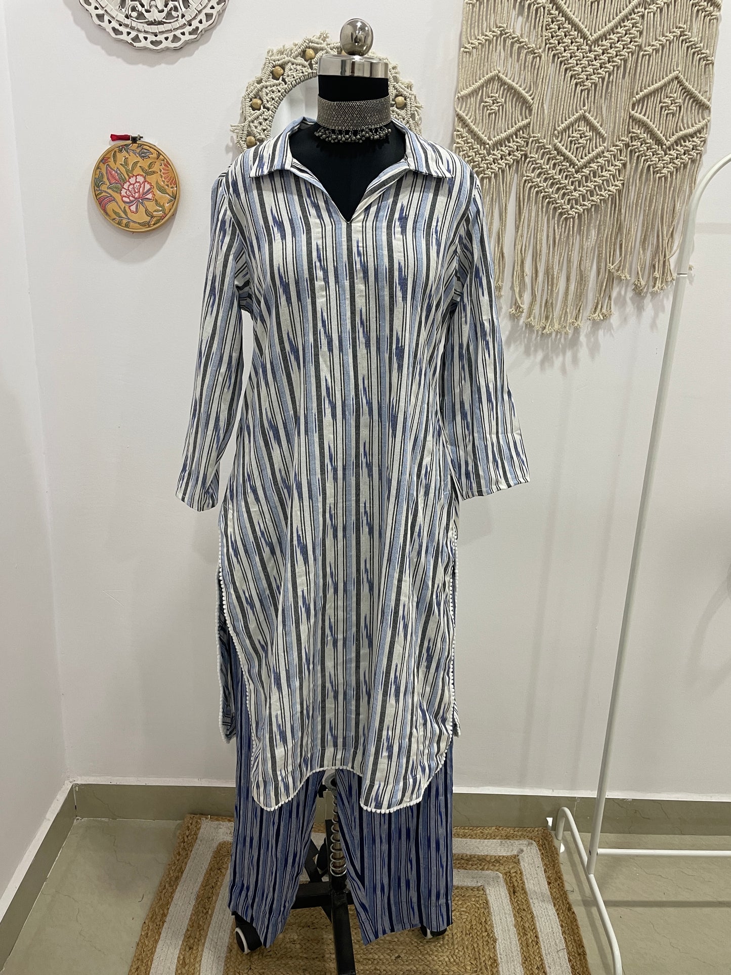 Pathani ikat Coord set