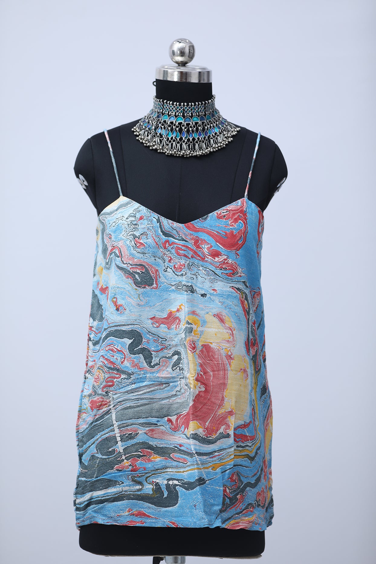 Marble dye spaghetti top