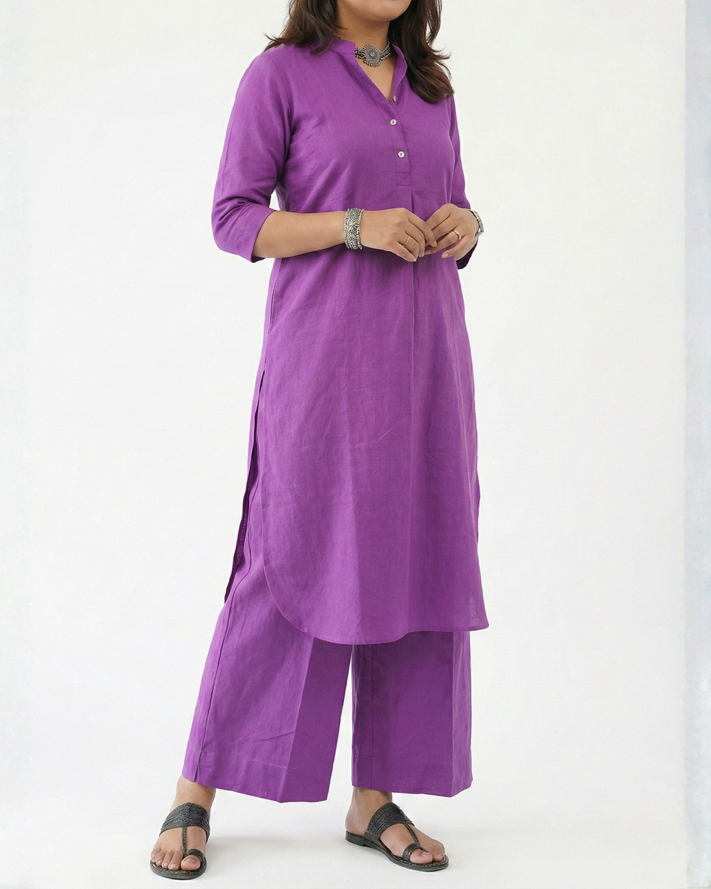 Piku cotton linen kurta set