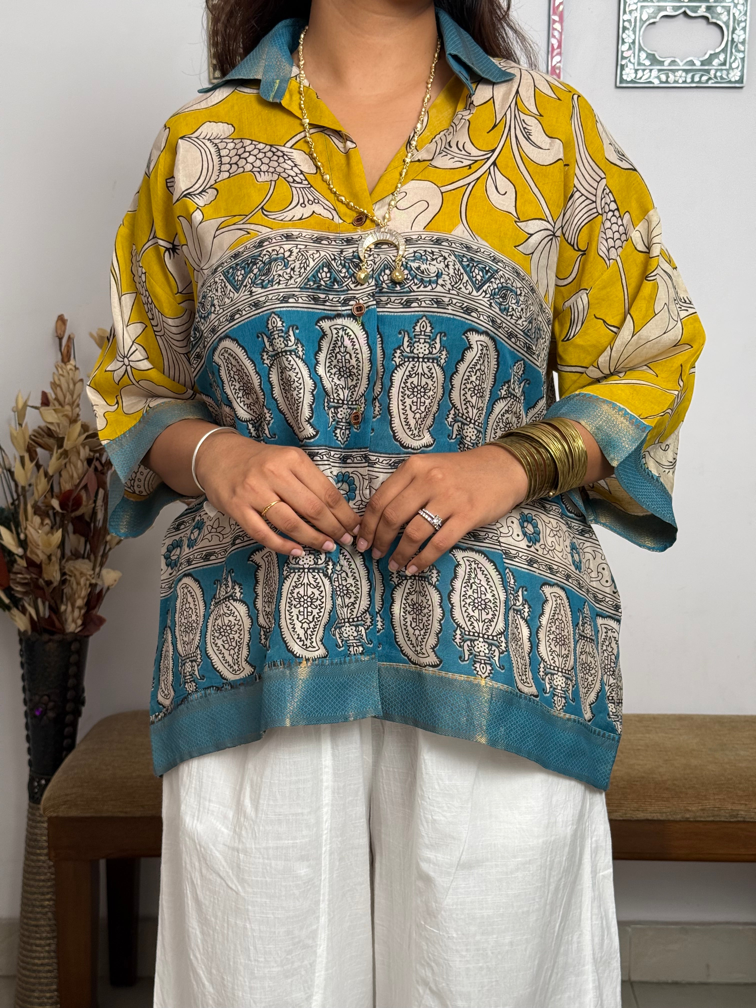 Kalamkari silk shirt - 4