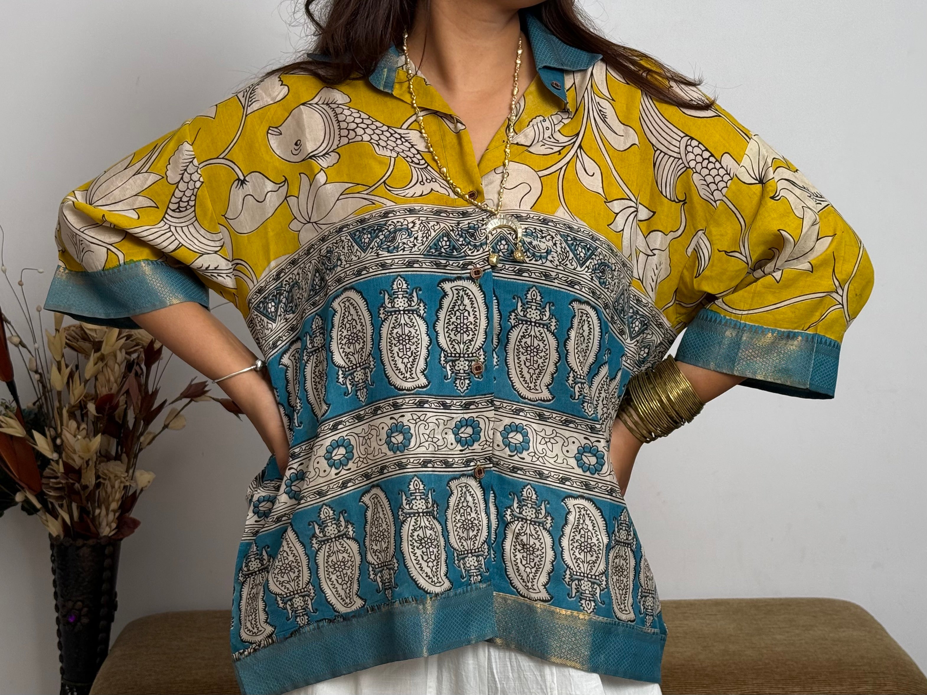 Kalamkari silk shirt - 4
