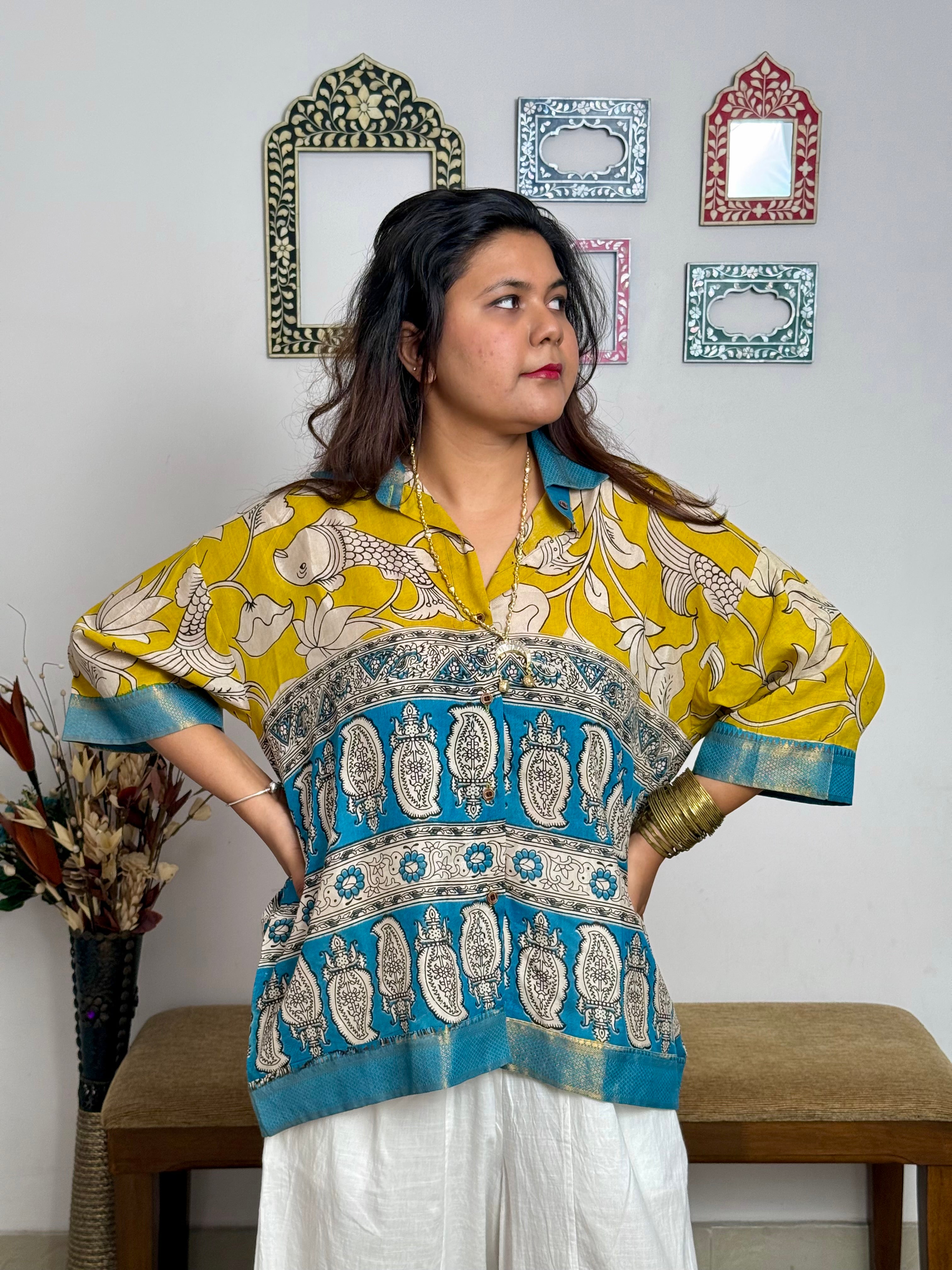 Kalamkari silk shirt - 4