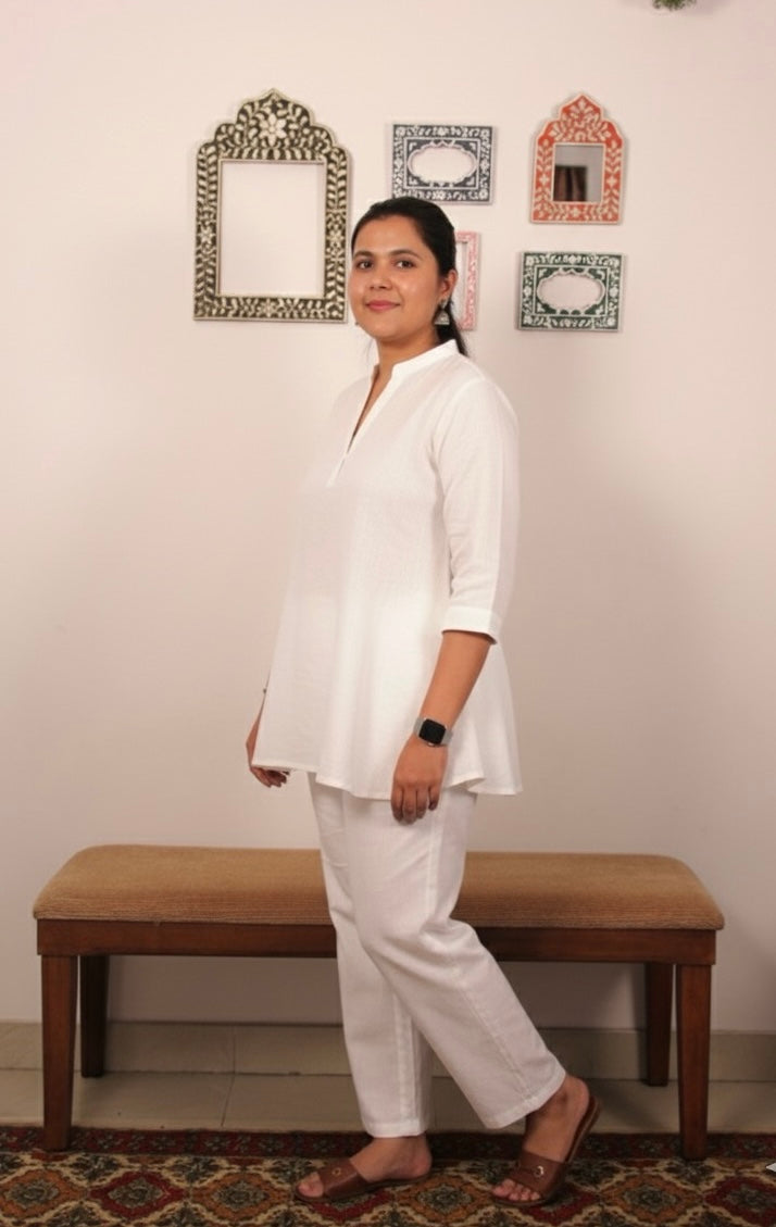 Safed ishq pure cotton co-ord set