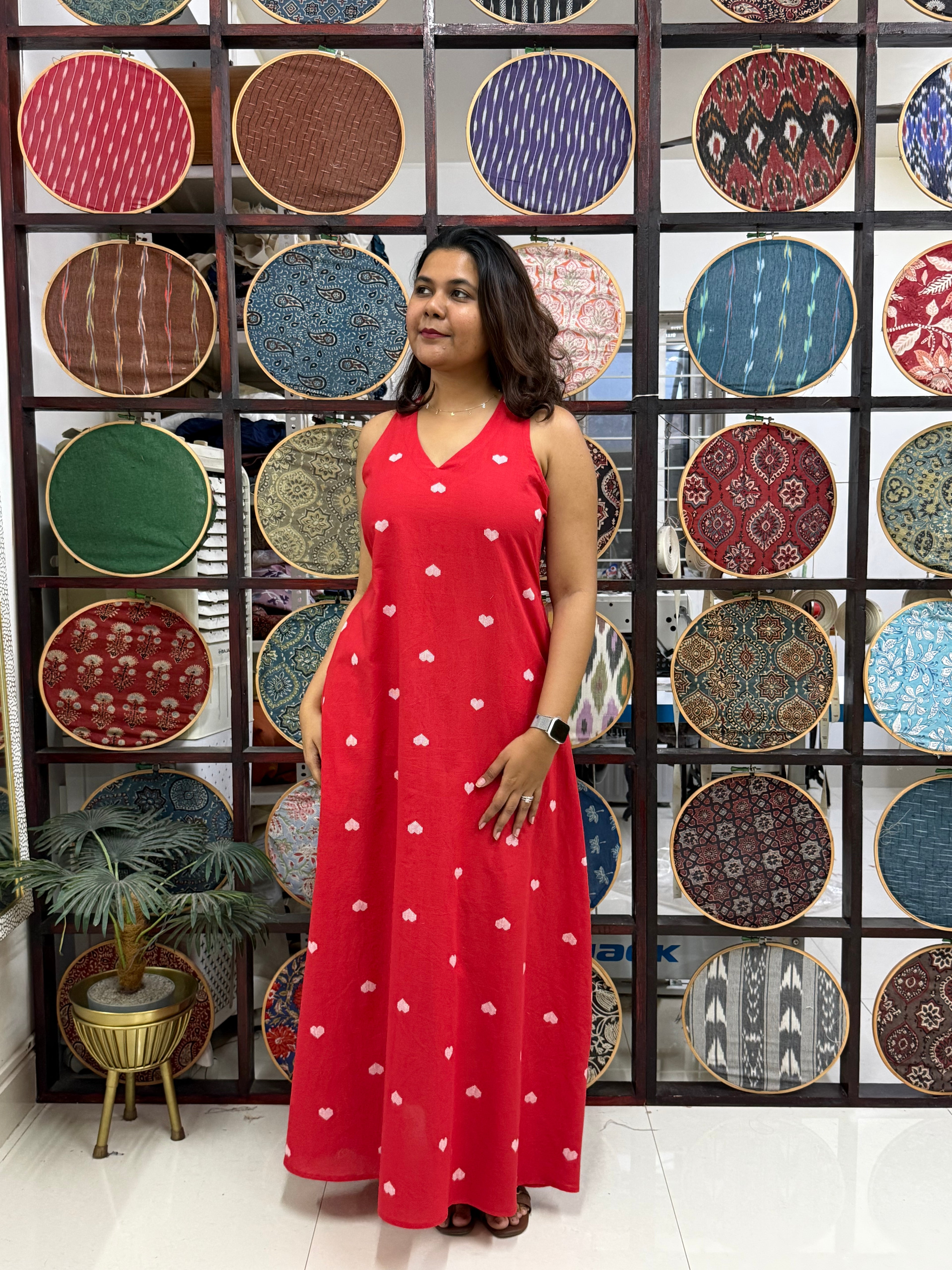 Dilruba pure cotton maxi dress