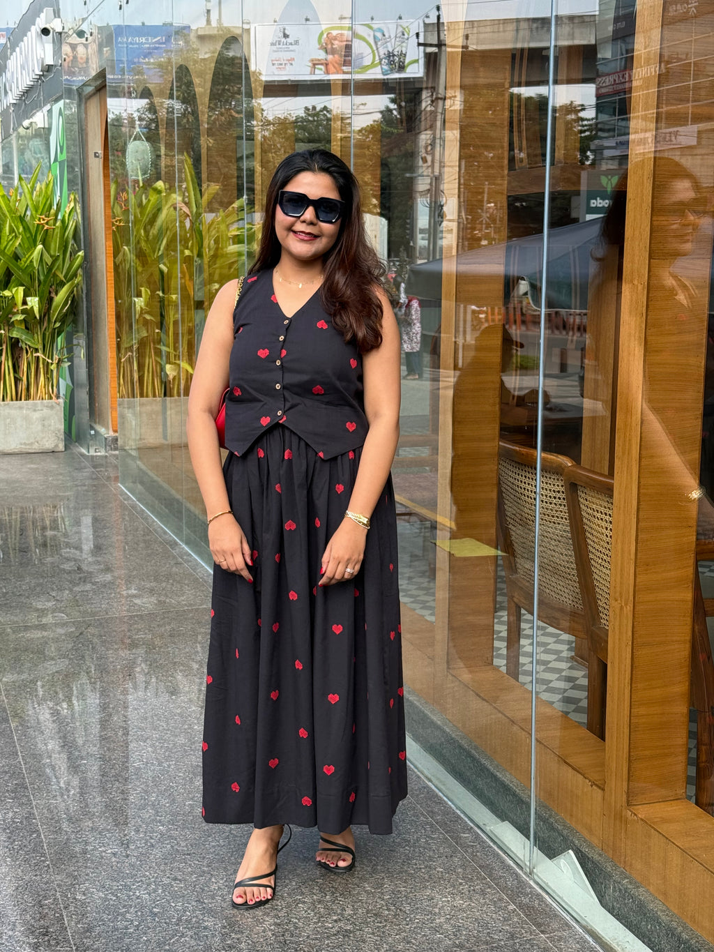 Dilruba waistcoat and skirt co-ord set