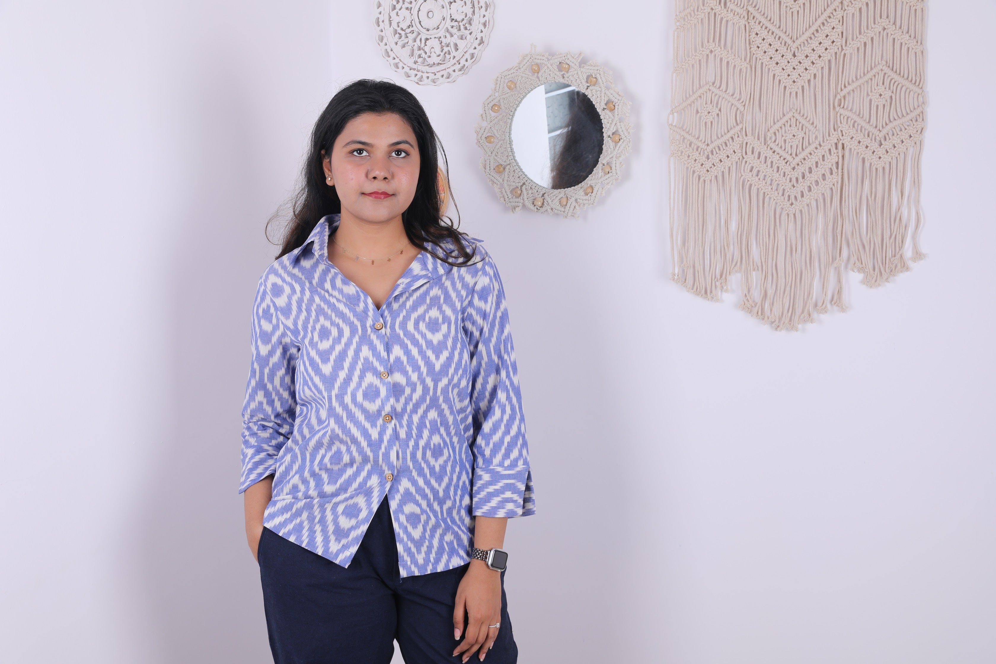 Keep it subtle ikat shirt