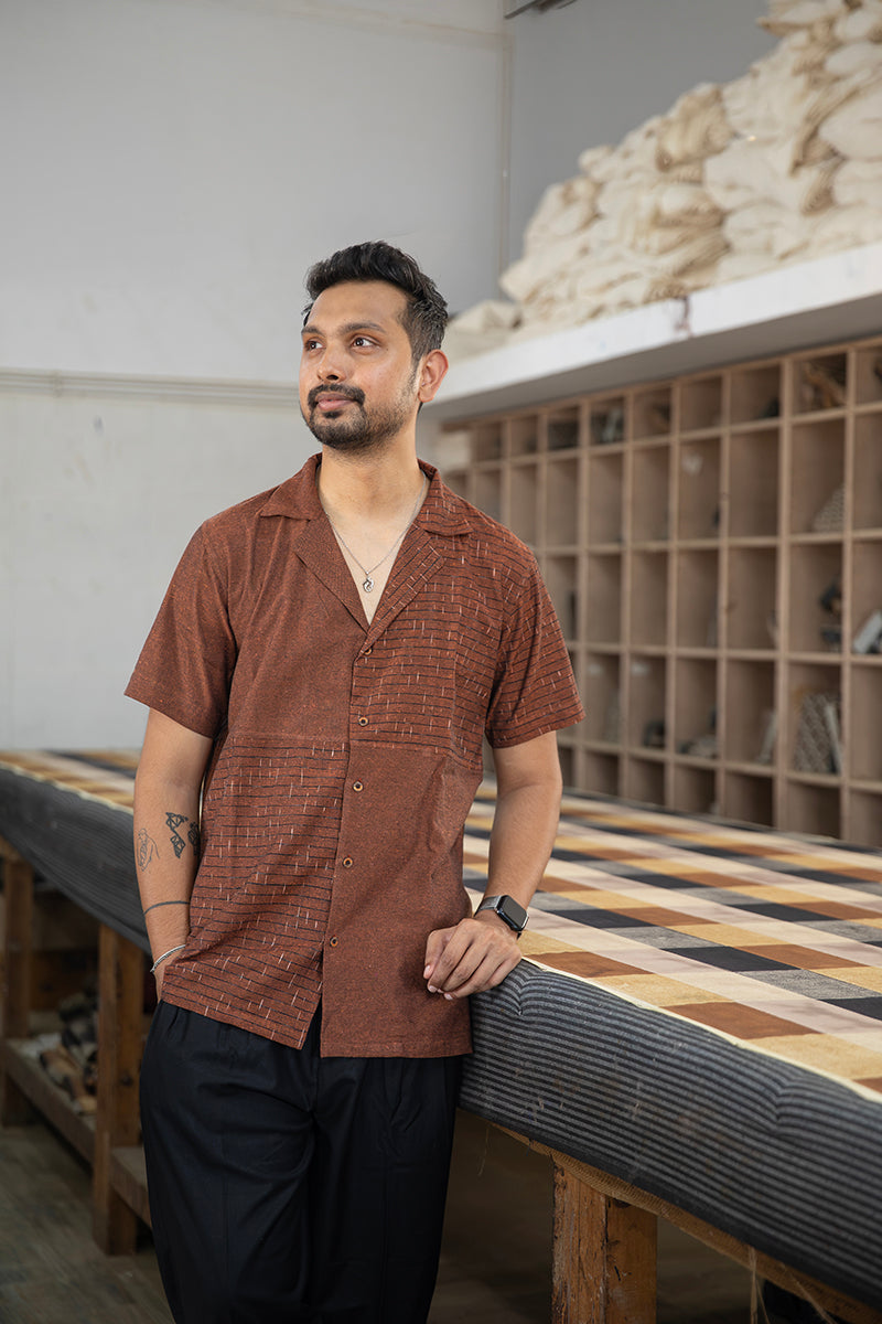 Mitti pure cotton ikat shirt
