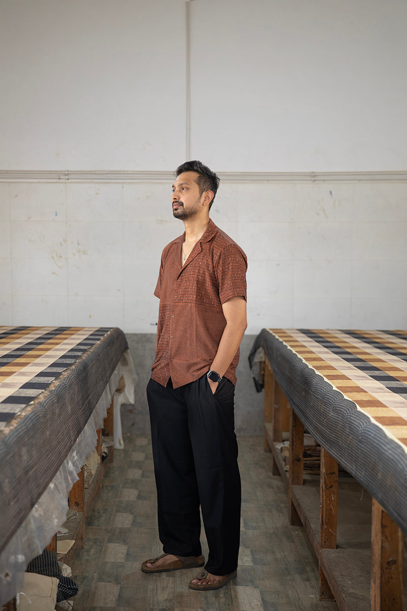 Mitti pure cotton ikat shirt