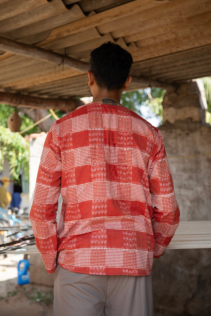 Hawa Kurta — Double Ikat Short Kurta