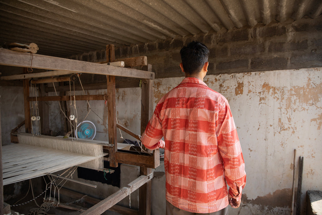Hawa double ikat handloom cotton Shirt