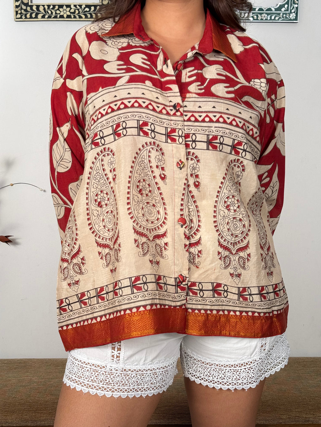 Kalamkari silk shirt - 1