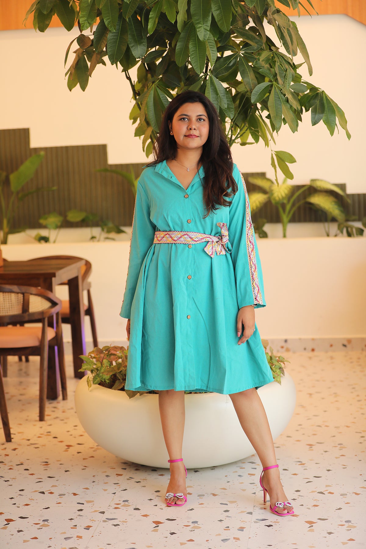 Out and about shirt dress