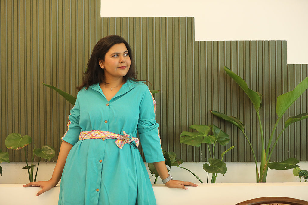 Out and about shirt dress