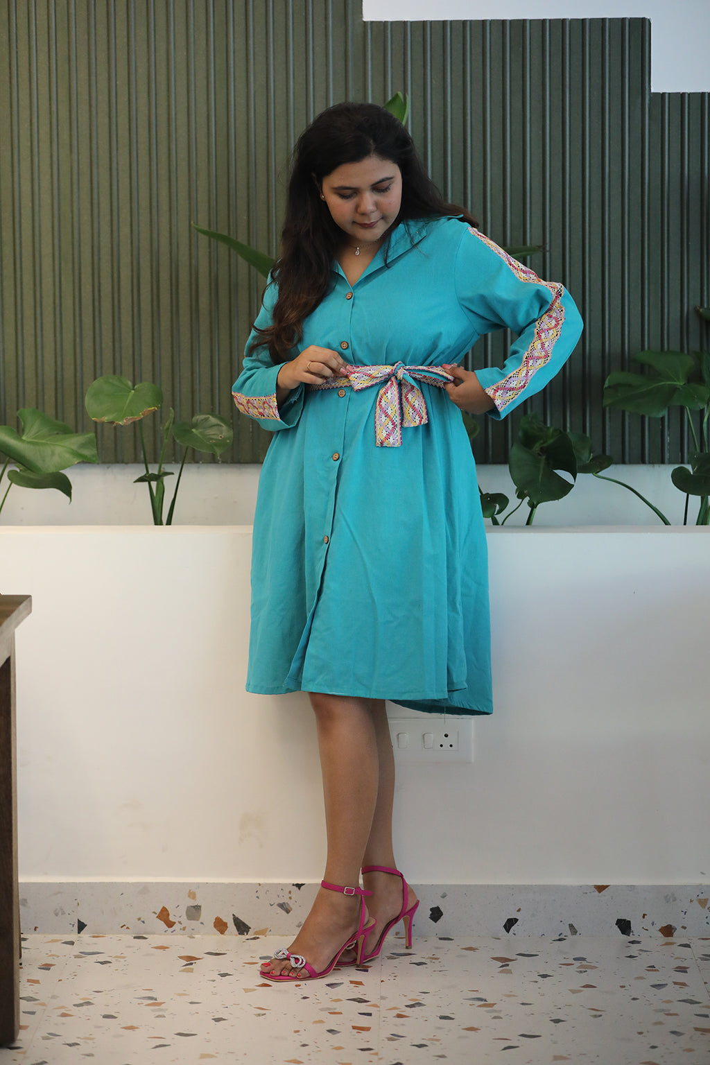 Out and about shirt dress