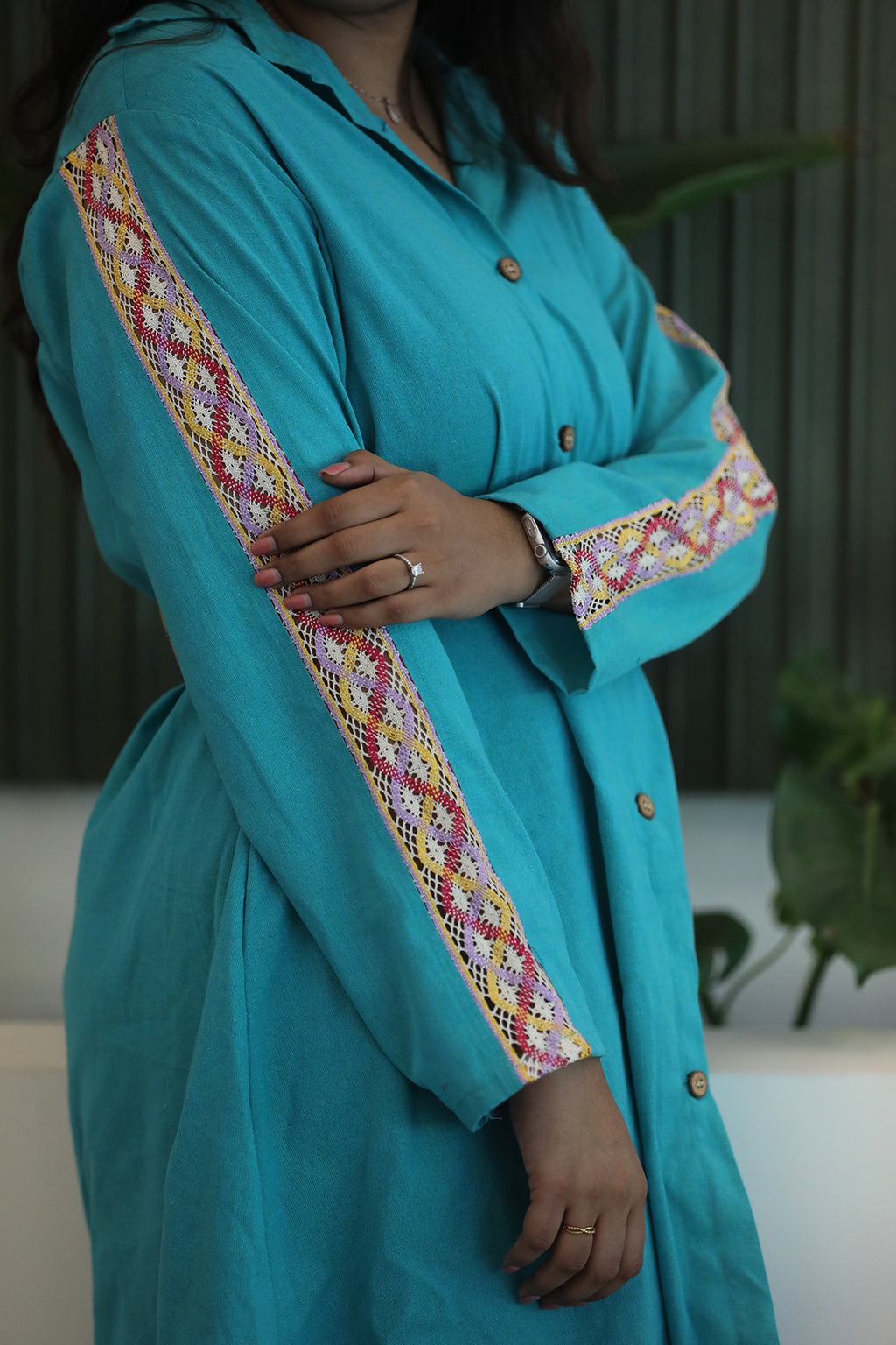 Out and about shirt dress