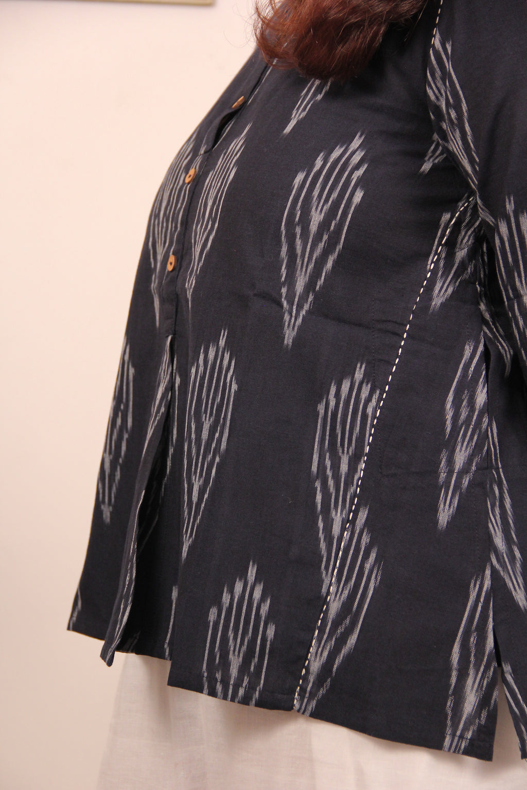 Inira Ikat Cotton Top