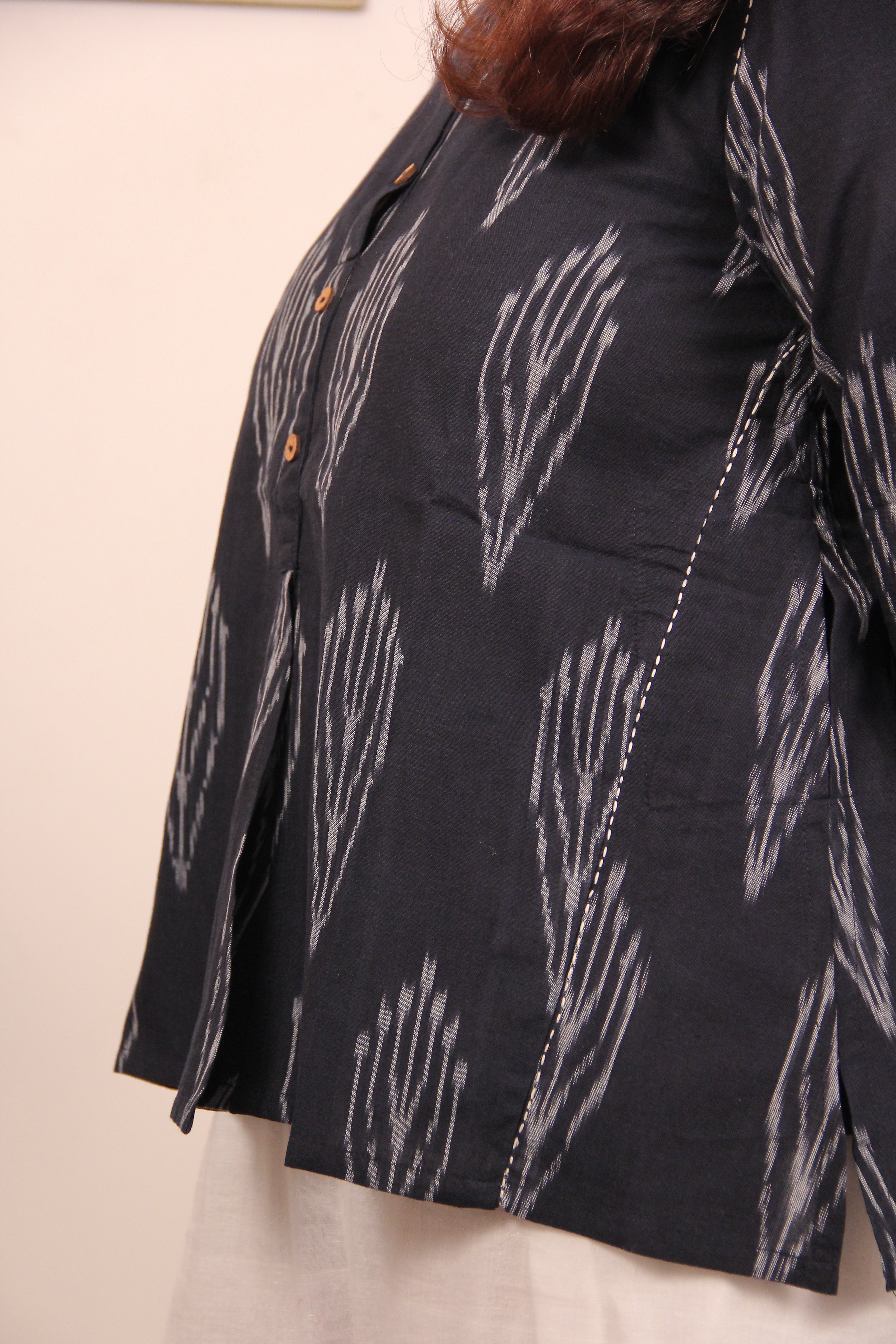 Inira Ikat Cotton Top