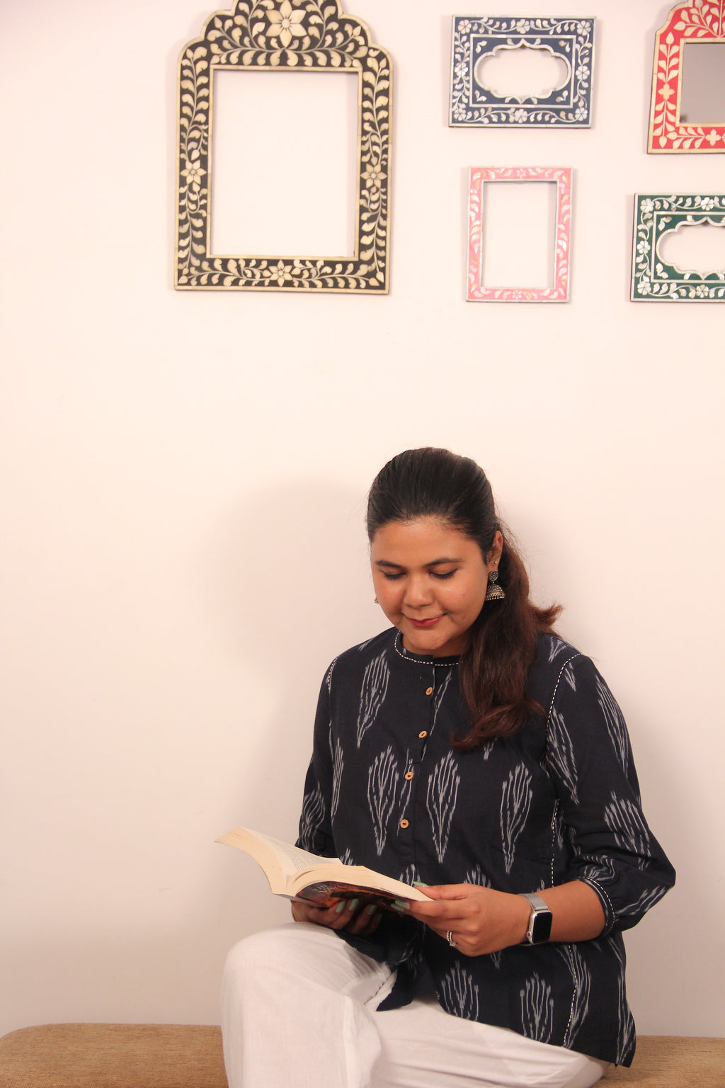 Inira Ikat Cotton Top