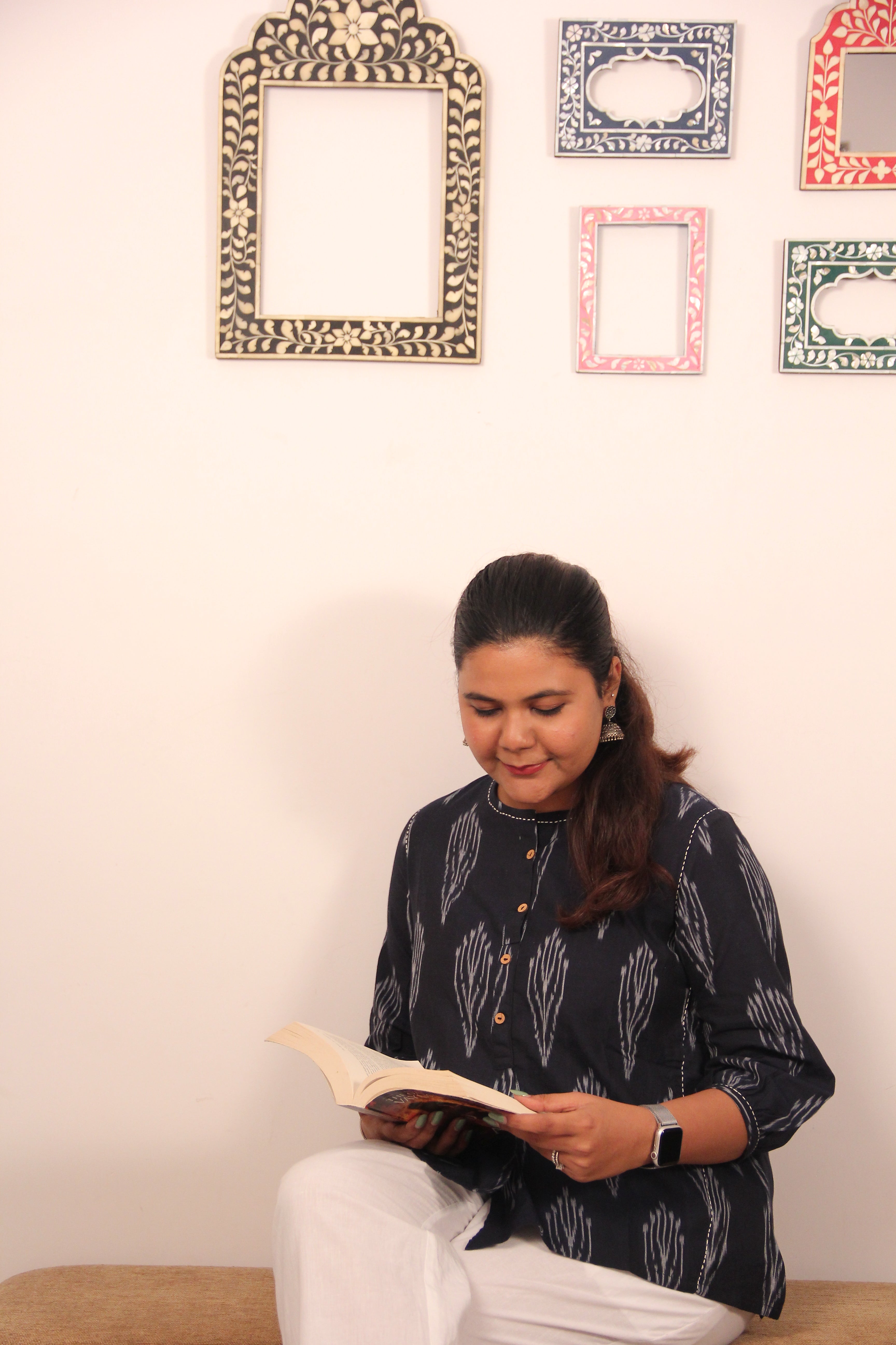 Inira Ikat Cotton Top