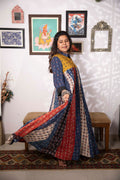 Banjaaran jacket dress - handblock ajrakh jacket
