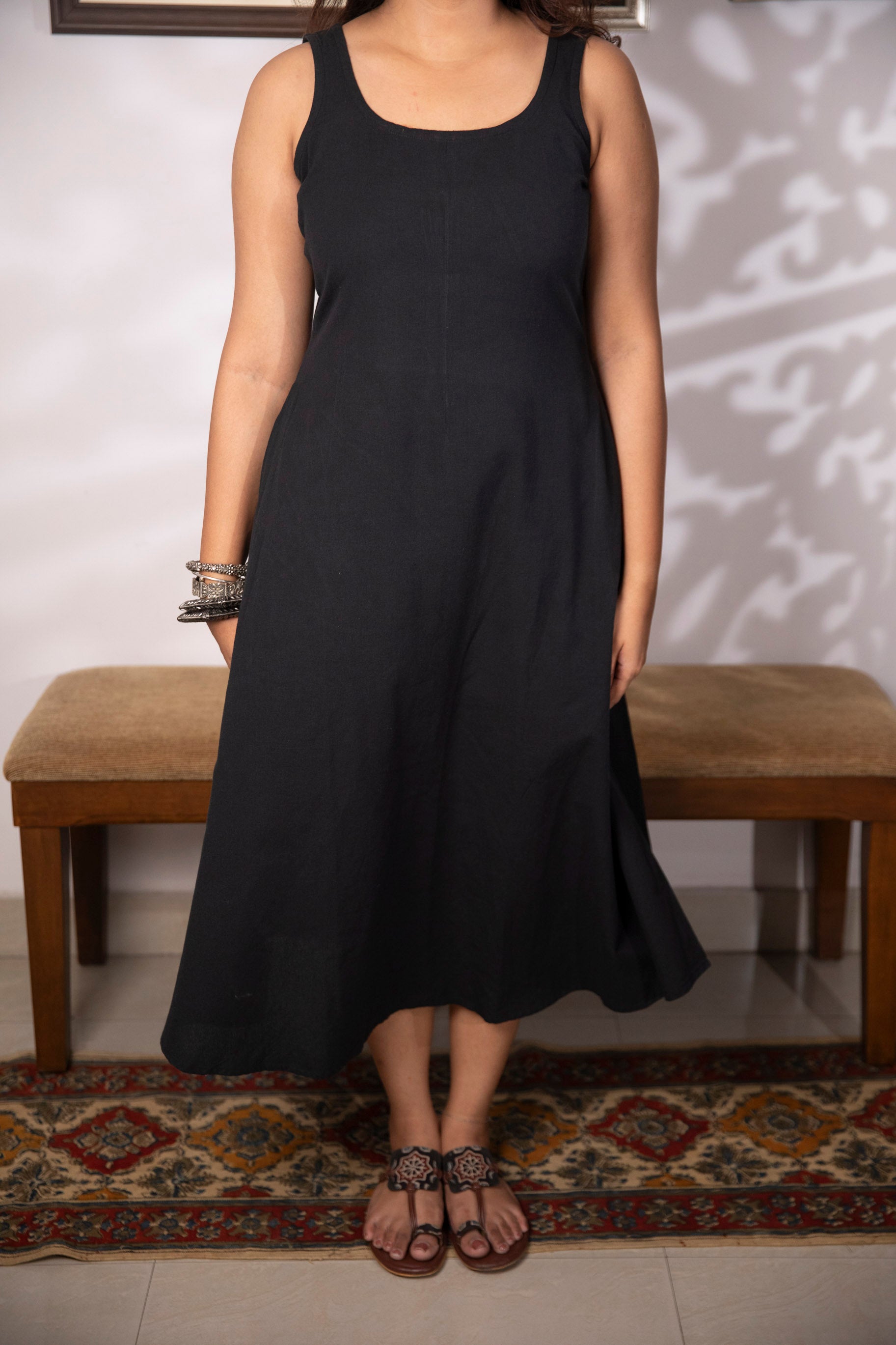 Banjaaran jacket dress - handblock ajrakh jacket