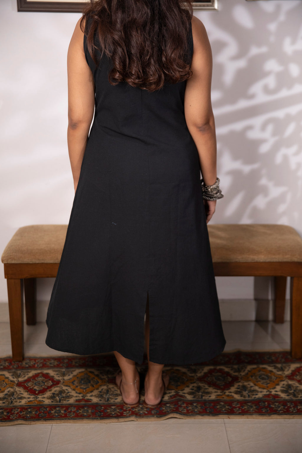 Banjaaran jacket dress - handblock ajrakh jacket
