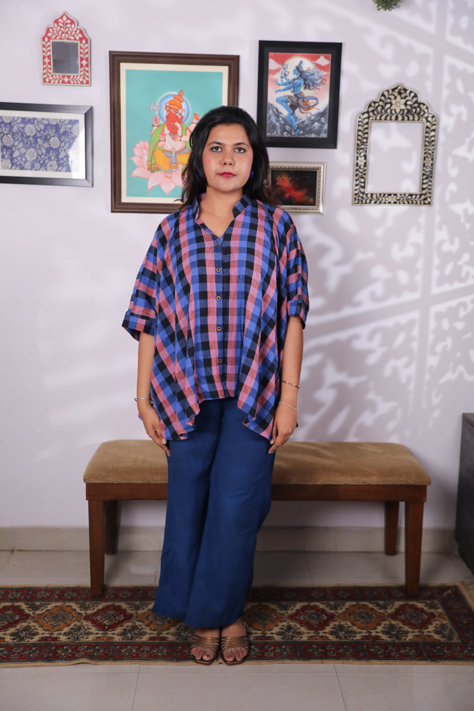 Handloom Kala cotton anti-fit shirt