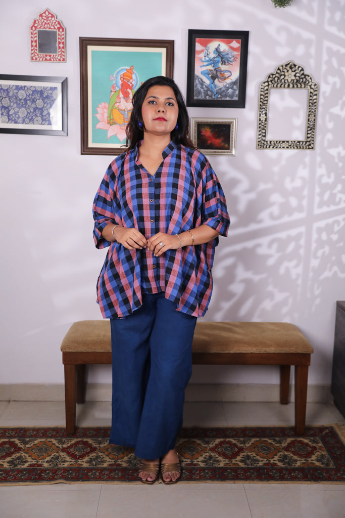 Handloom Kala cotton anti-fit shirt