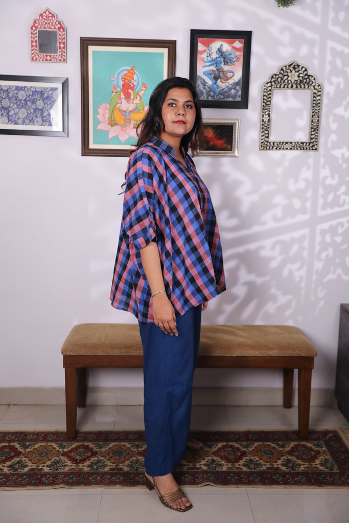 Handloom Kala cotton anti-fit shirt