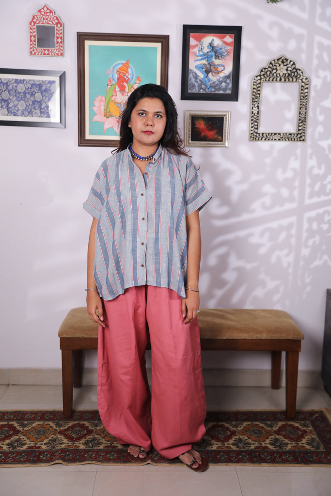 Handloom Kala cotton anti-fit shirt - 2
