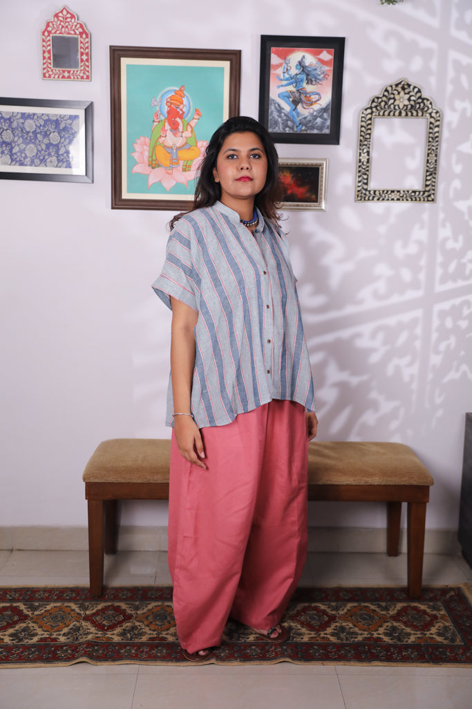 Handloom Kala cotton anti-fit shirt - 2