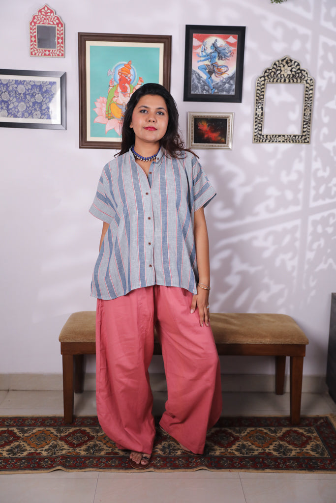Handloom Kala cotton anti-fit shirt - 2
