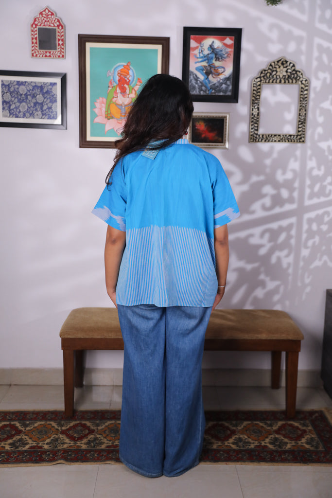 Handloom Ikat Anti-fit shirt