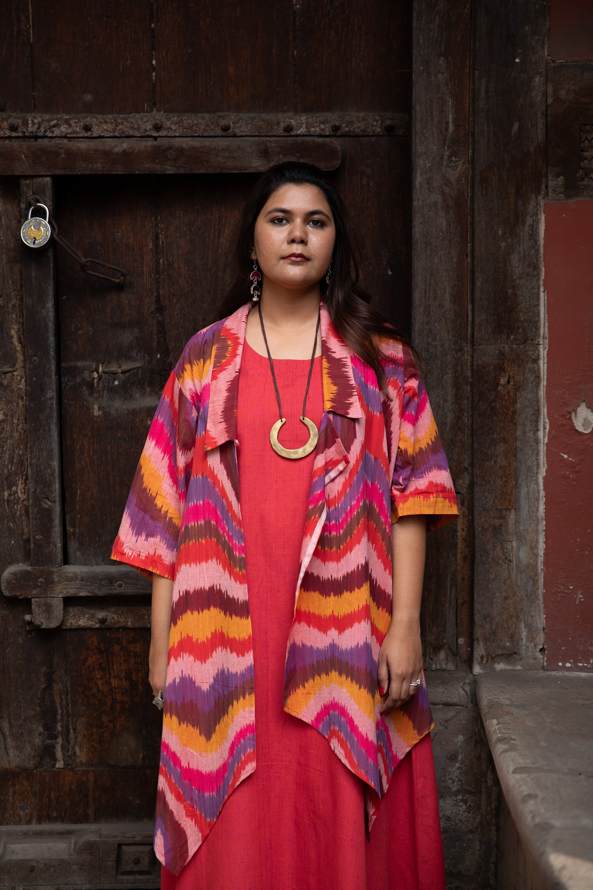 Laila Handloom Ikat Shrug
