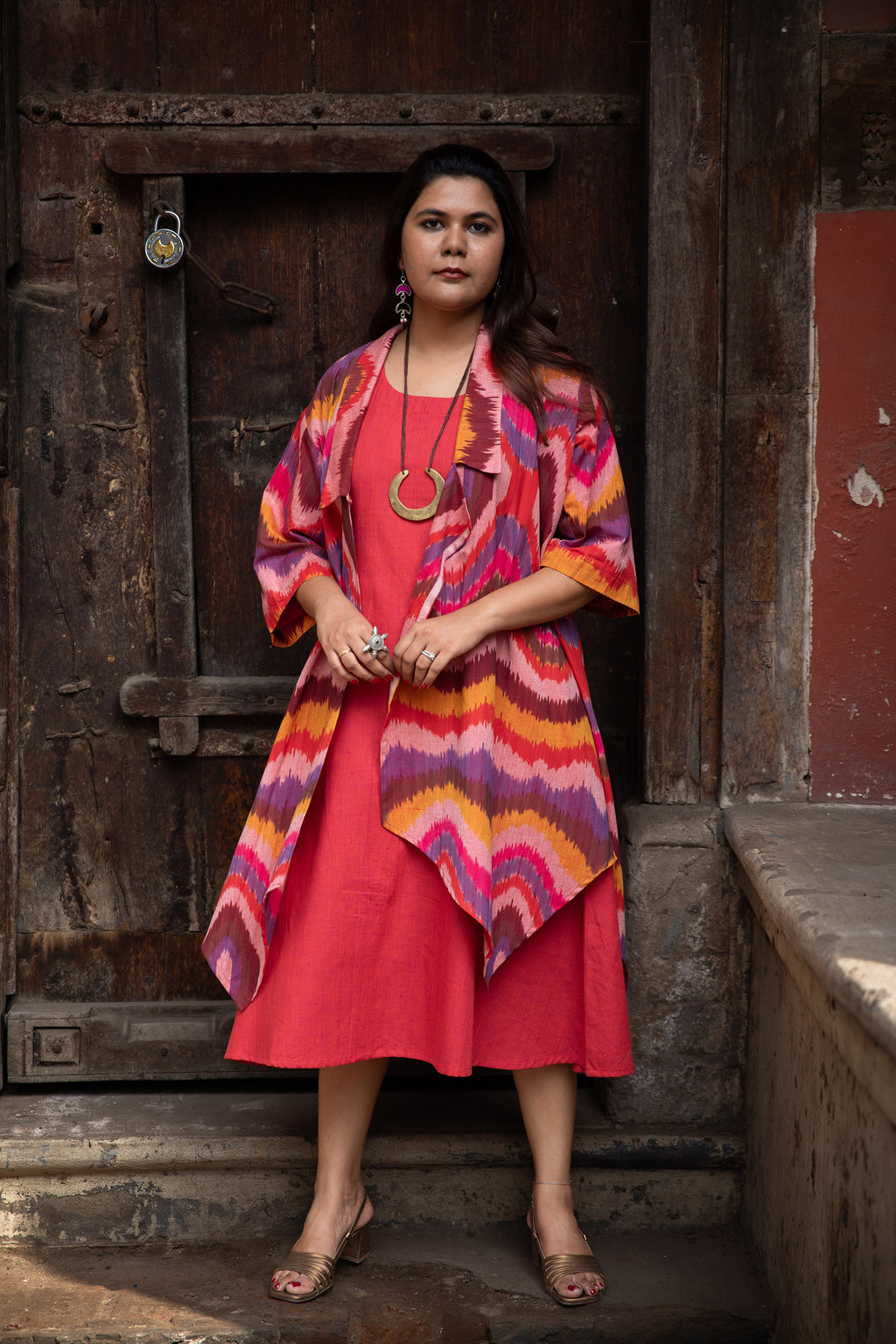 Laila Handloom Ikat Shrug