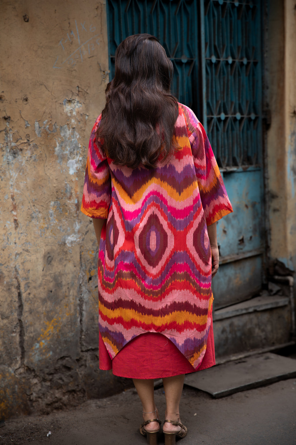 Laila Handloom Ikat Shrug