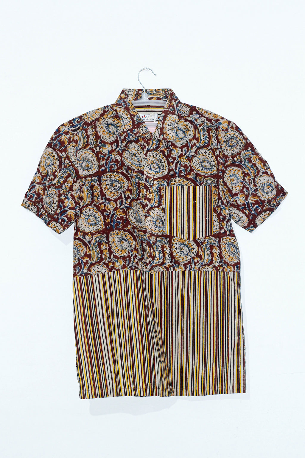 Cotton kalamkari handblock shirt - Size 42