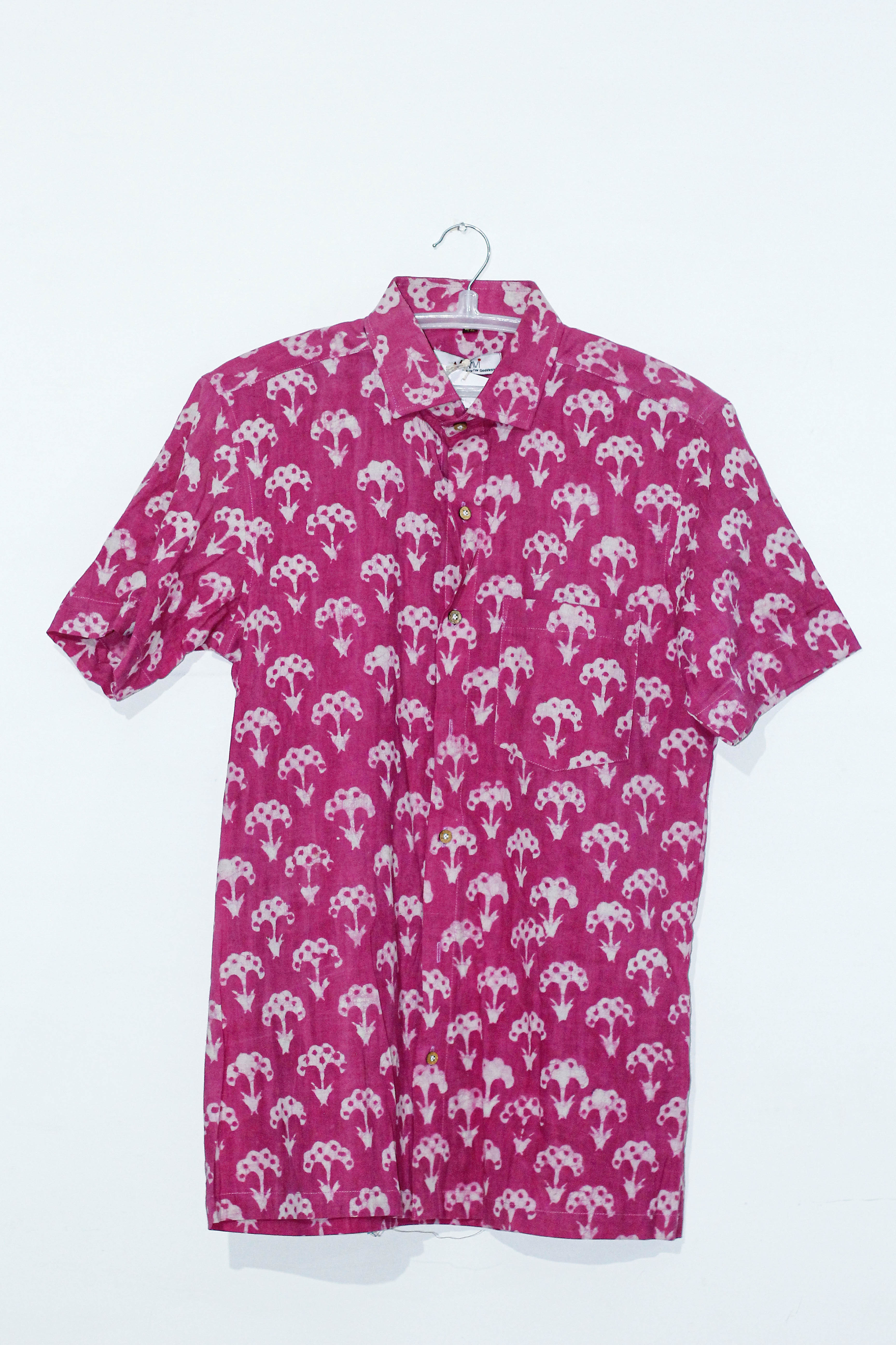 Cotton dabu handblock shirt- Size 42