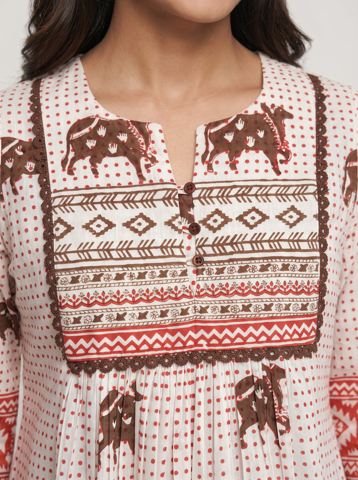 Kesar Block Printed Kurta Dress
