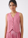Self Love striped vest