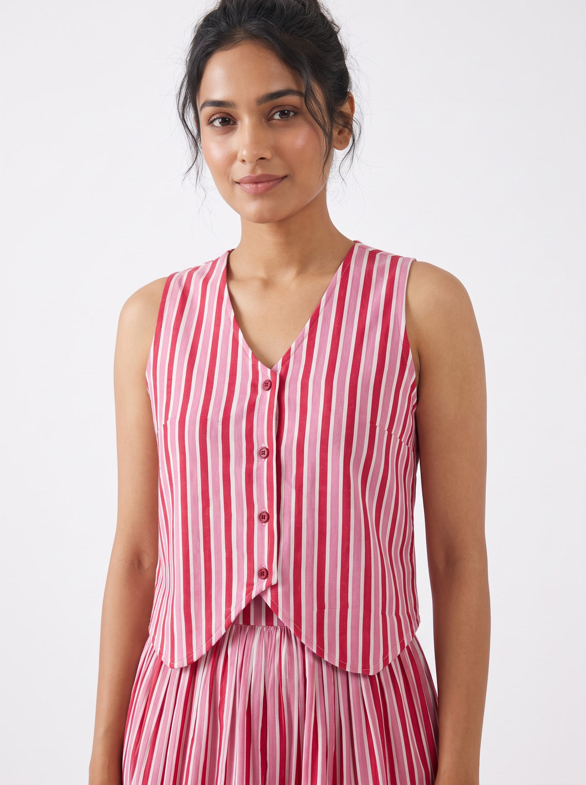Self Love striped vest