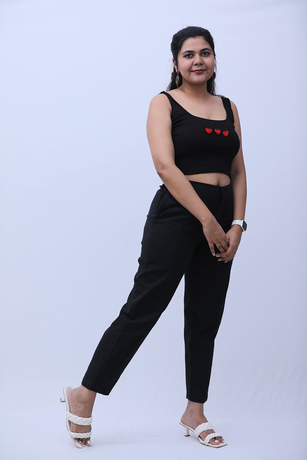 All heart for you ribbed tank top - Aamvi