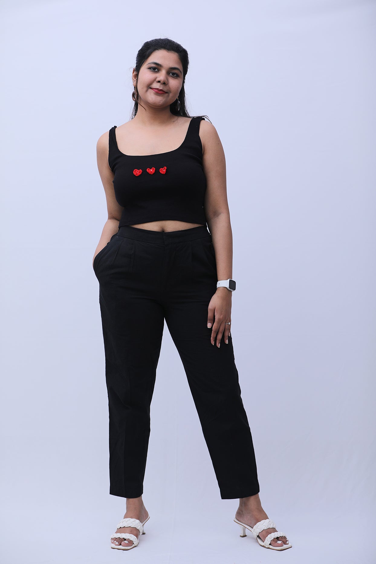 All heart for you ribbed tank top - Aamvi