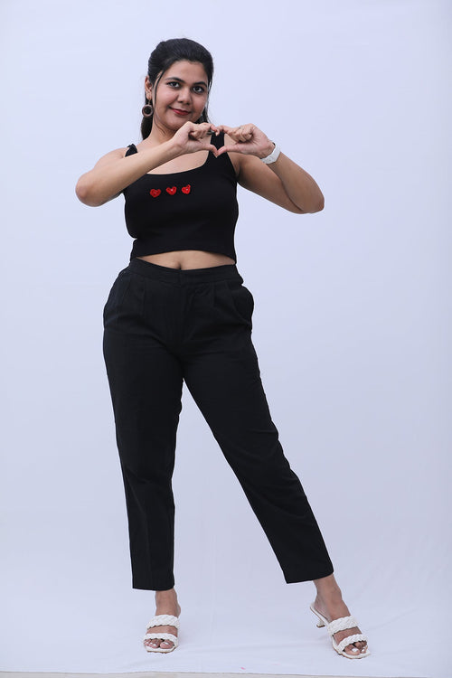 All heart for you ribbed tank top - Aamvi