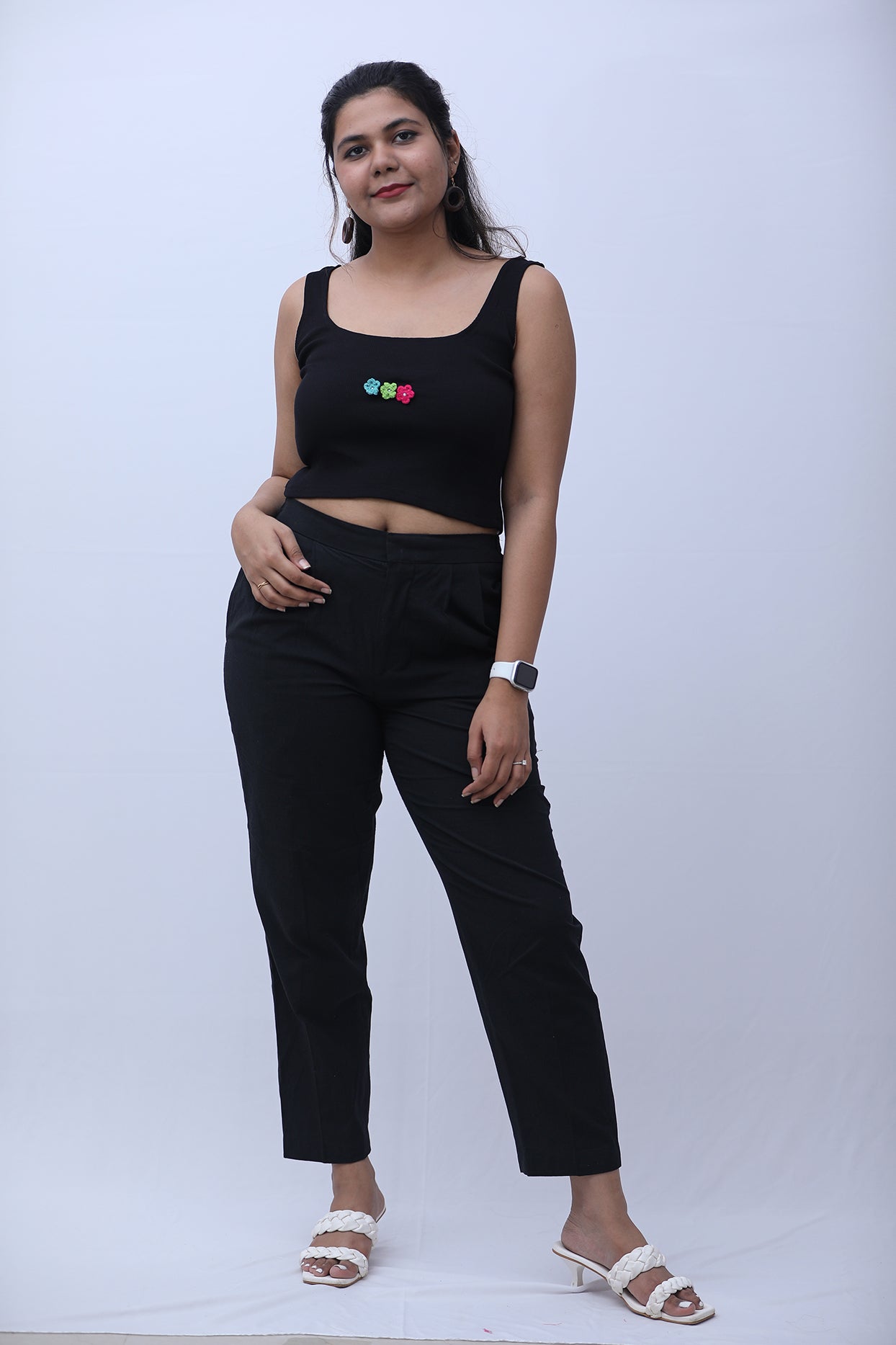 Flower dreams ribbed tank top - Aamvi