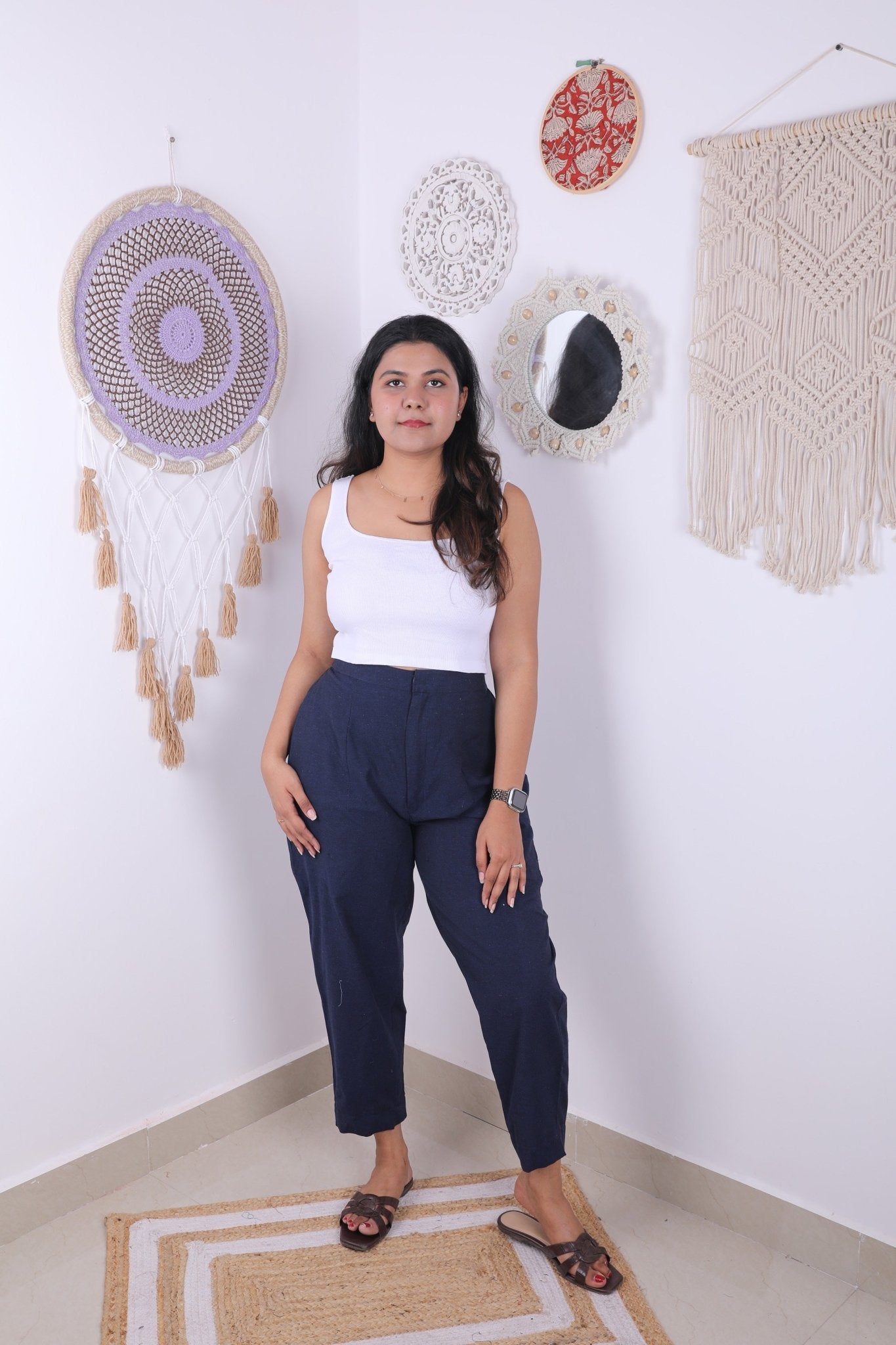 Hustler pants 2.0 Navy blue - Aamvi