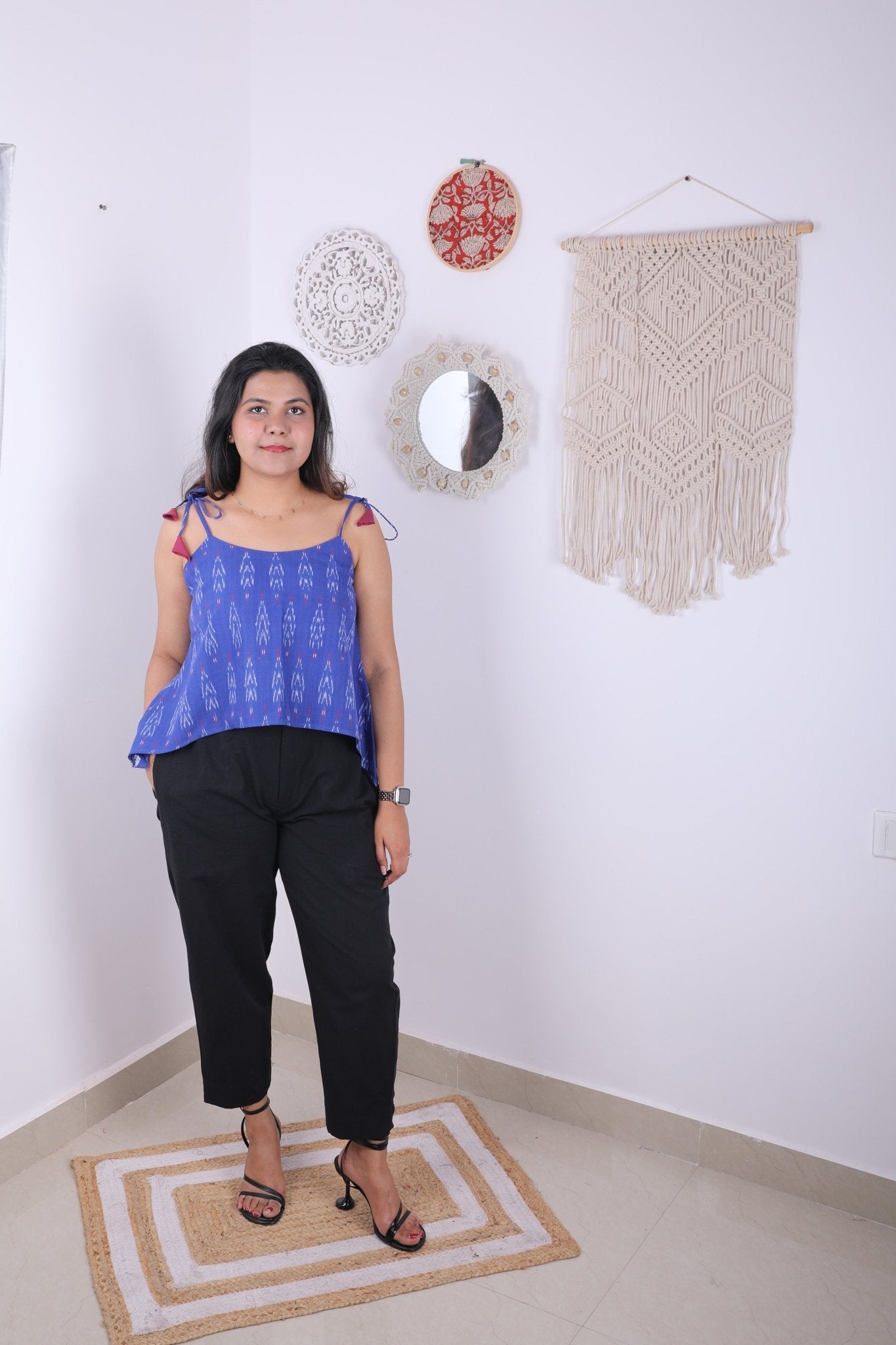 Ikat crop top - Aamvi