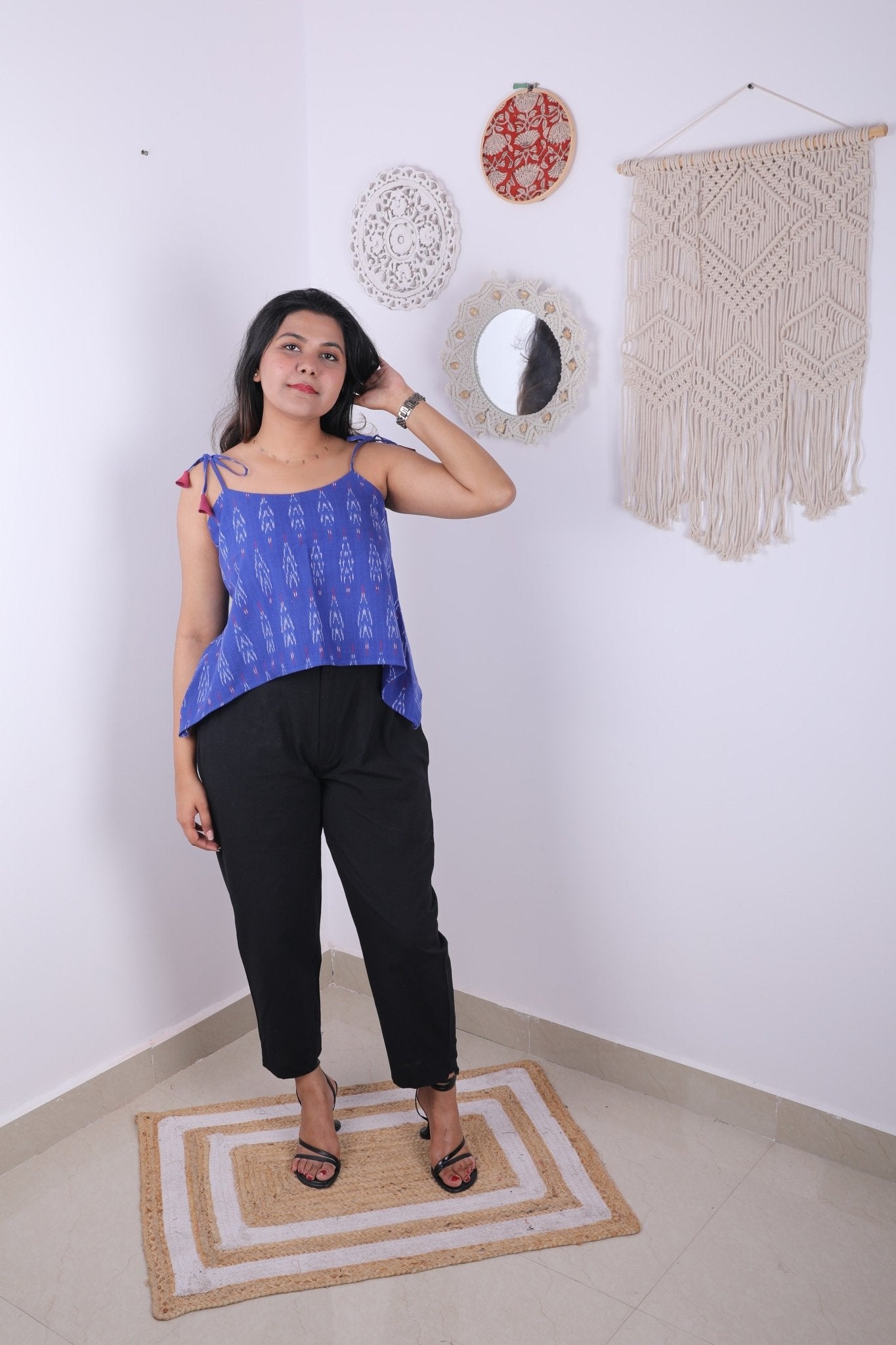 Ikat crop top - Aamvi