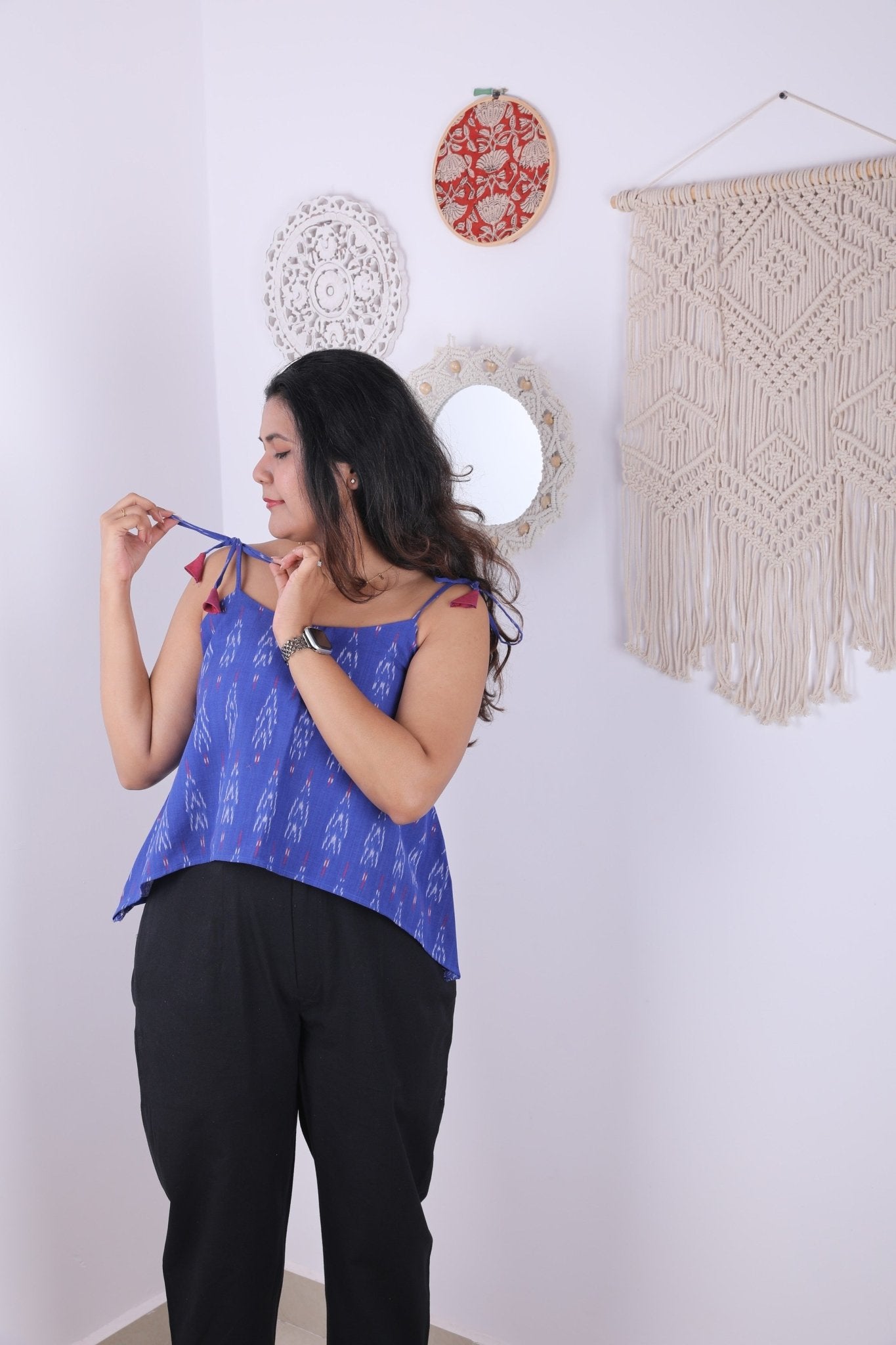 Ikat crop top - Aamvi