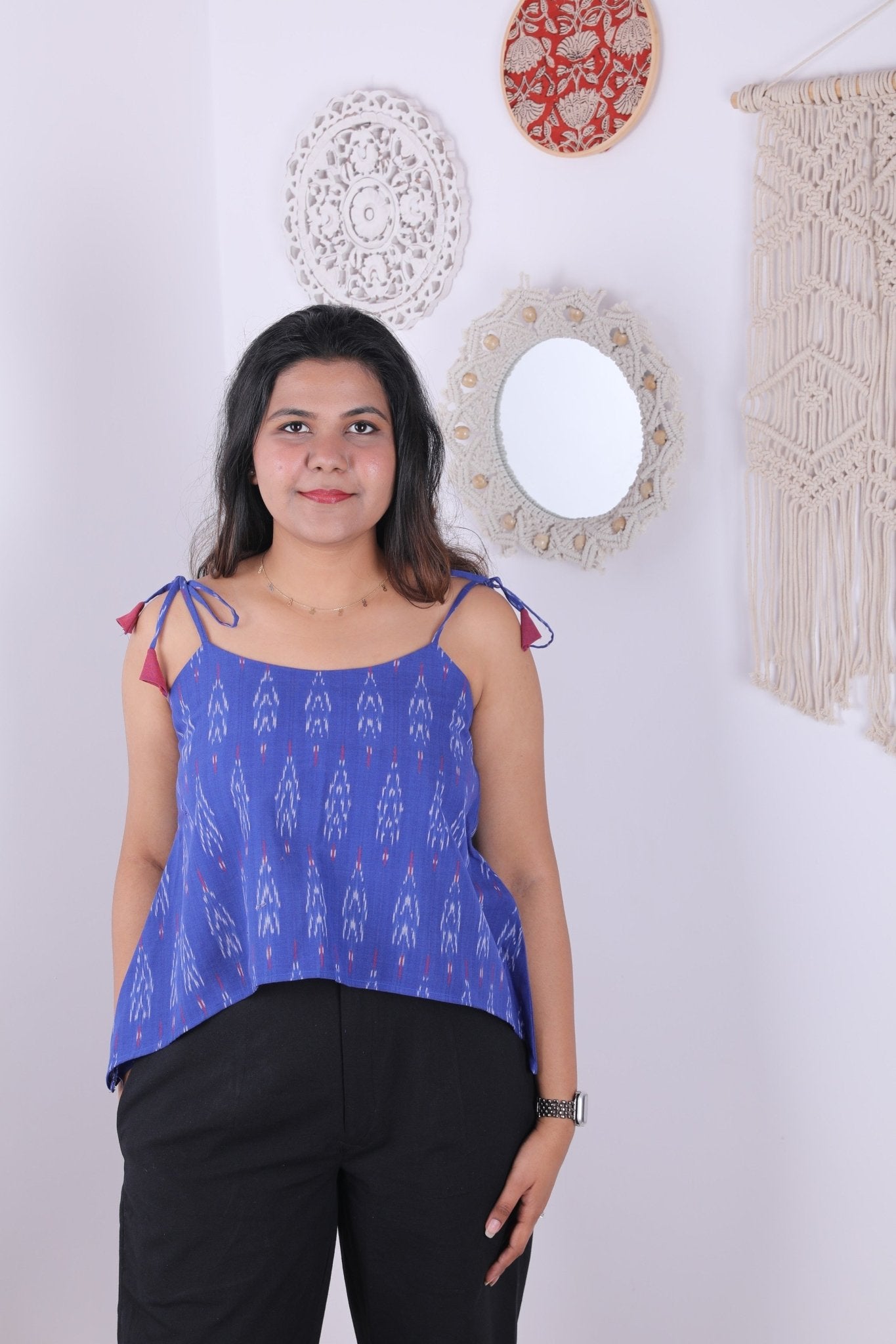 Ikat crop top - Aamvi
